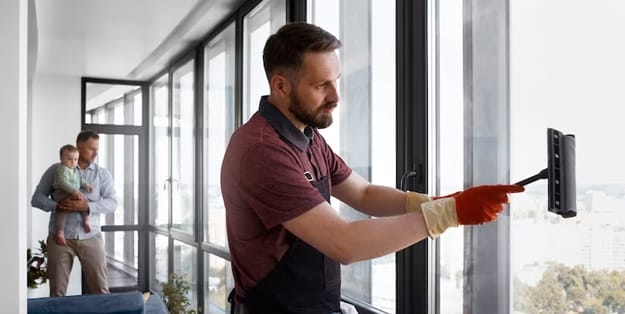 Residential window cleaning 