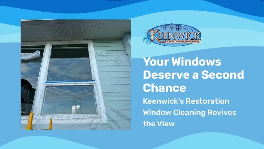 Restore your view with Keenwick’s advanced restoration window cleaning services.
