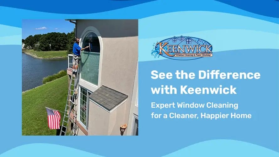  Count on Keenwick for spotless window cleaning services in Maryland.