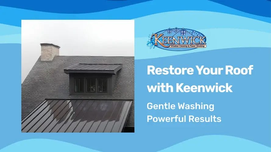 Protect your roof from stains and heat with Keenwick’s expert roof washing services.