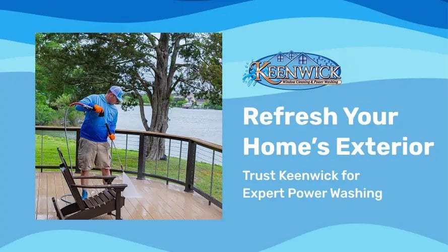 Keenwick brings professional power washing to homes across Maryland.