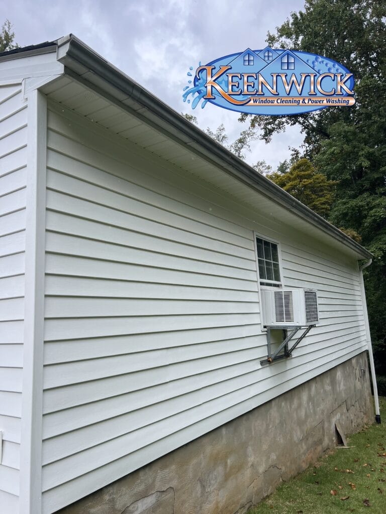 Residential property after professional soft washing by Keenwick