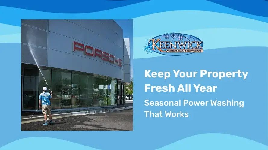 Maryland businesses trust Keenwick for spotless, safe commercial power washing.